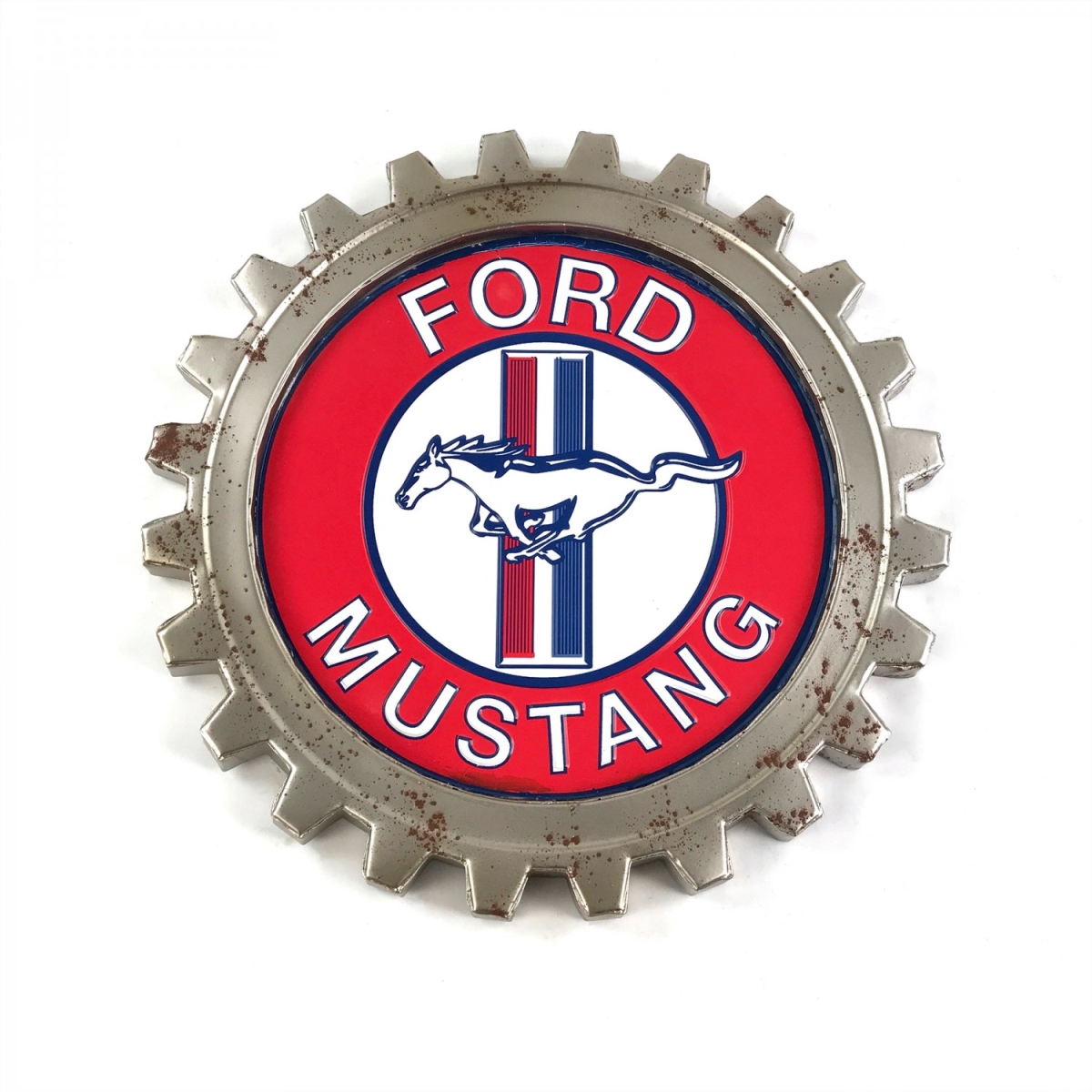 323931 Ford Mustang Metal Gear Wall Sign