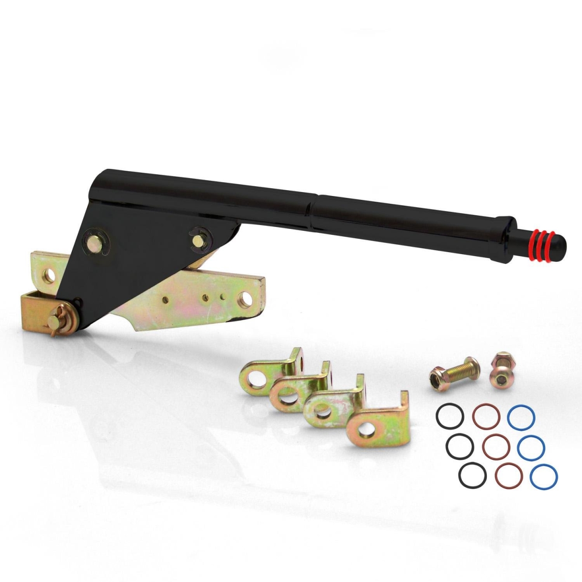 Picture of American Shifter 371939 4L60 Shifter Kit 16 in. E Brake Cable Clevis Trim Kit Dipstick for CF1D0