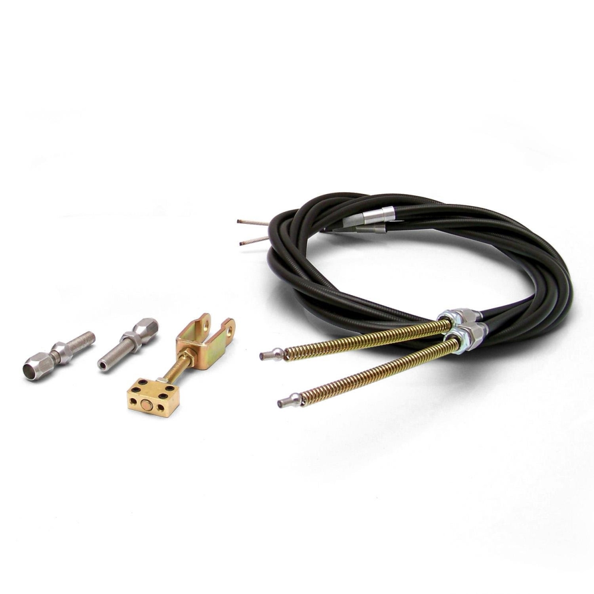 Picture of American Shifter 373395 700R4 Shifter Kit 16 in. E Brake Cable Clamp Clevis Trim Kit for CF77C