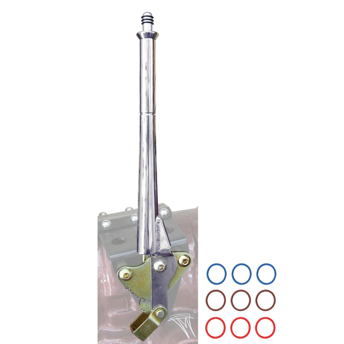 Picture of American Shifter 373304 700R4 Shifter Kit 16 in. E Brake Cable Clamp Clevis for CF722