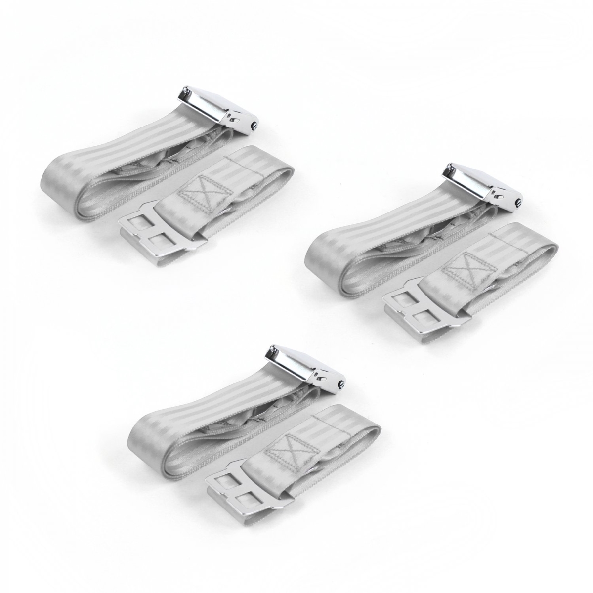 UPC 753678000055 product image for Jeep Cherokee 1974-1983 Airplane 2 Point Gray & Grey Lap Bench Seat Belt Kit - 3 | upcitemdb.com