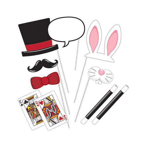 Group Magic Party Photo Booth Props, Pack Of 6 - 10 Per Pack