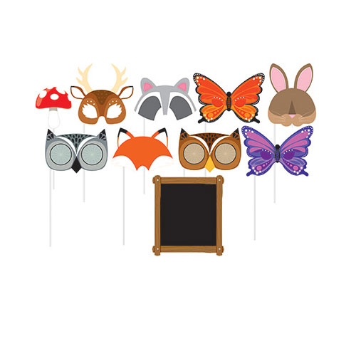Group Forest Animals Enhanced Decor Photo Props, Pack Of 6 - 10 Per Pack