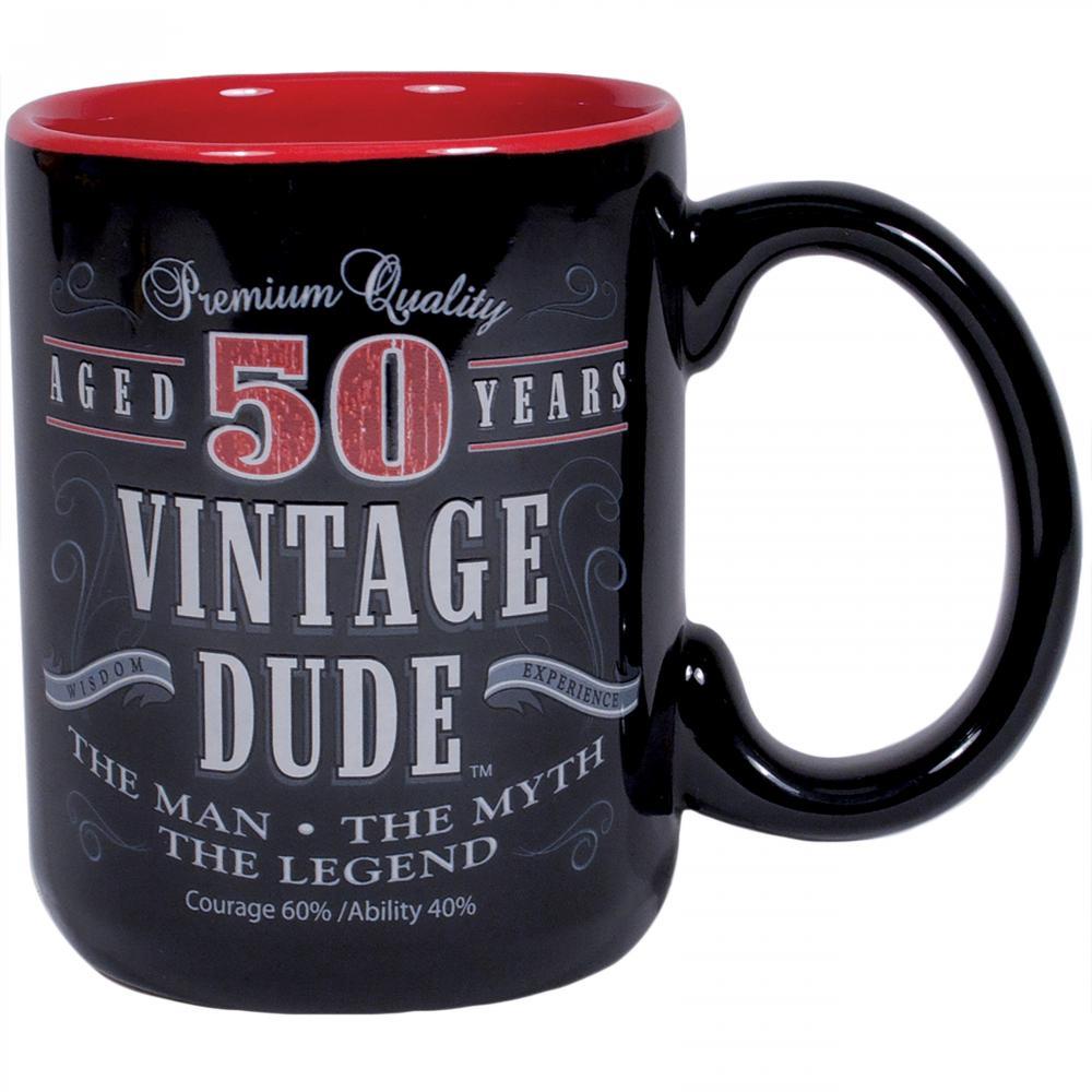 Cf11015 14 Oz Vintage Dude 50th Birthday Coffee Mug