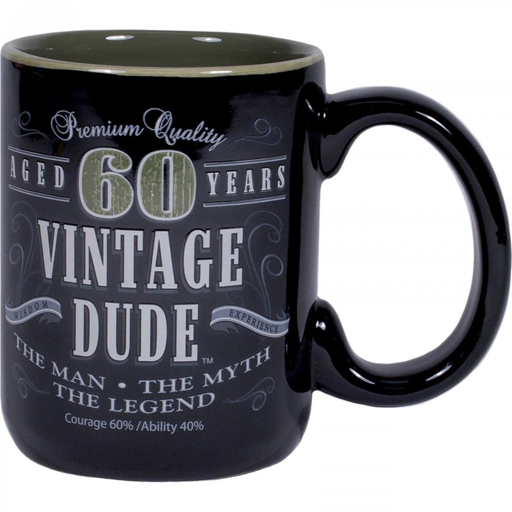 Cf11016 14 Oz Vintage Dude 60th Birthday Coffee Mug