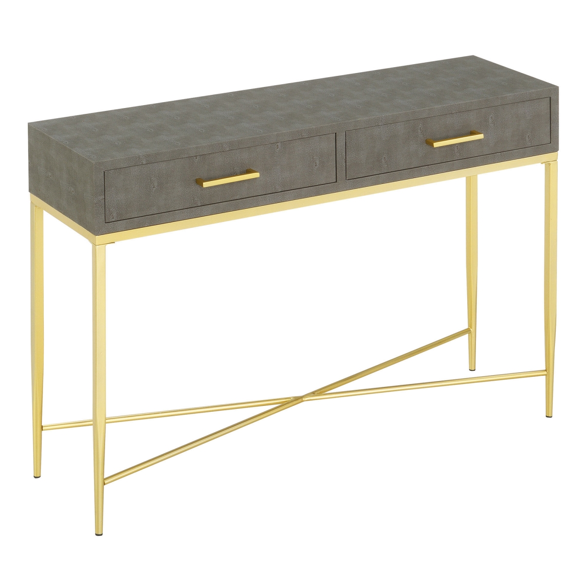 413189gy 42 X 12 X 30 In. Ashley Console Table, Gray & Gold
