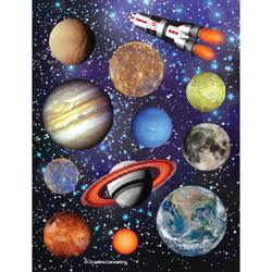 Group Space Blast Value Stickers, Pack Of 12 - 4 Per Pack