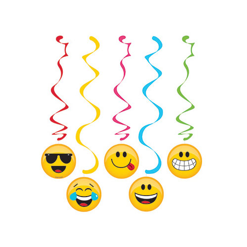 Group Show Your Emojions Dizzy Assorted Danglers, Pack Of 6 - 5 Per Pack