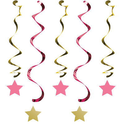 Group One Little Star - Girl Dizzy Assorted Danglers, Pack Of 6 - 5 Per Pack
