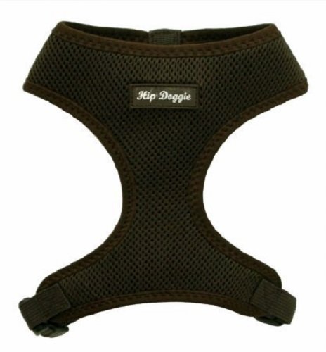 Hipdoggie Hd-6pmhbn-xl Ultra Mesh Harness Vest, Brown