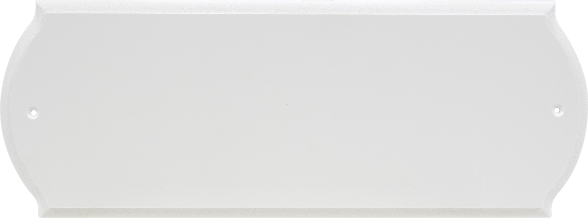 848711 4 In. White Plaque - 3 Piece
