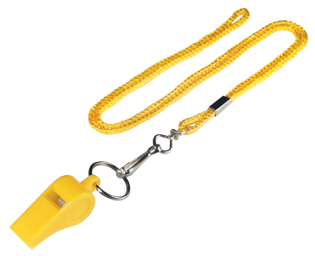 711080 Carded Lanyard With Whistle