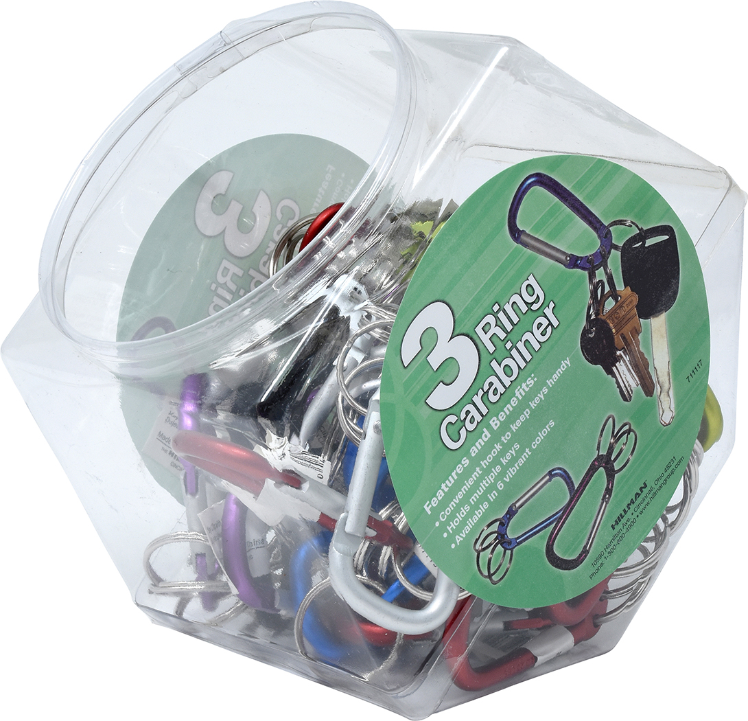 711117 3 In. Ring Carabiner - - Pack Of 36 36 Piece