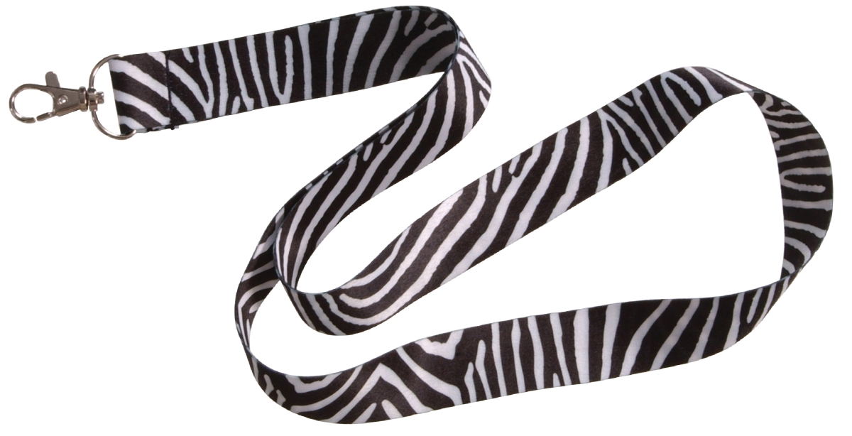 711478 Zebra Animal Lanyard - 6 Piece