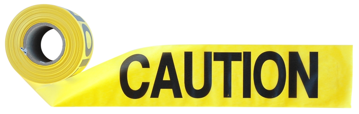 840180 3 In. X 300 Ft. Yellow Caution Tape - 1 Piece