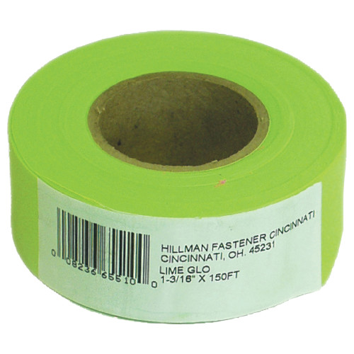 150 Ft. Flagging Tape Lime - 12 Piece
