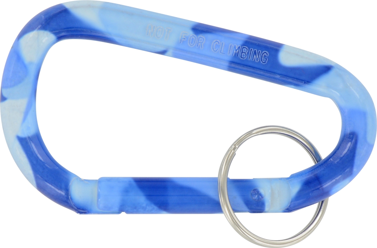 702280 Camouflage Blue Carabiner - 25 Piece
