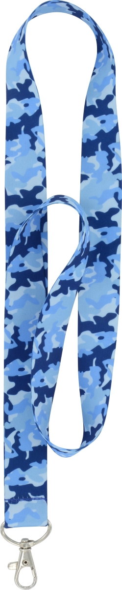 709004 Camouflage Blue Lanyard - 6 Piece
