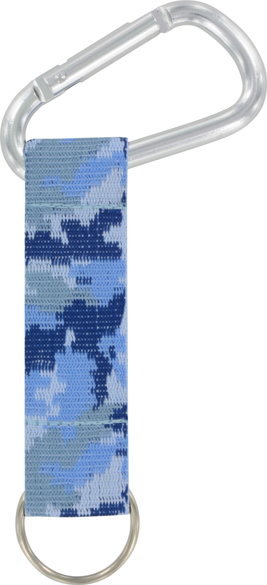 702274 Camouflage Blue Carabiner Strap - 6 Piece