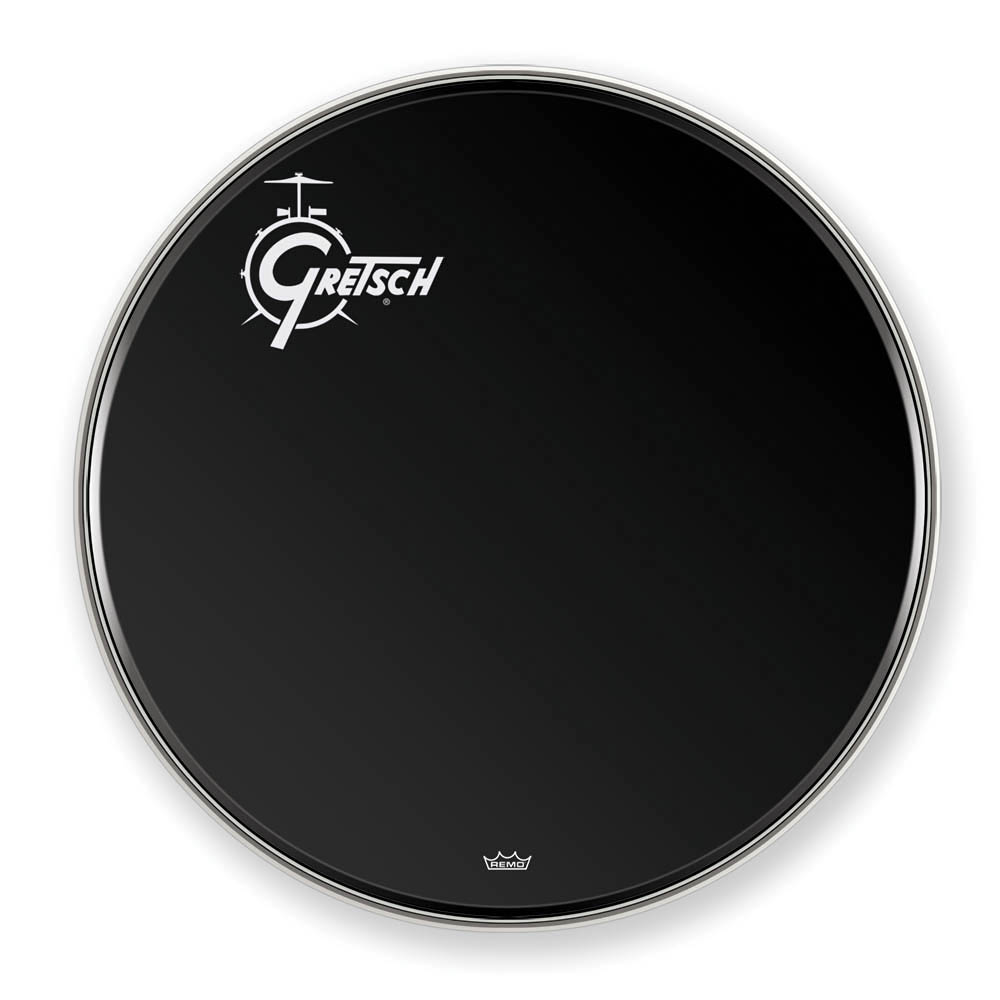 UPC 647139363554 product image for 775455 26 in. Offset Logo Bass Drum Head, Ebony | upcitemdb.com