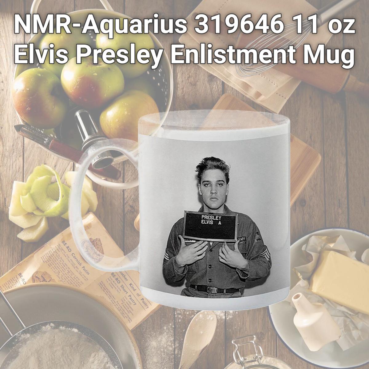 Picture of NMR-Aquarius 319646 11 oz Elvis Presley Enlistment Mug