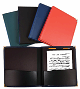 01525rd-leo 12 X 14 In. Band & Orchestra Rehearsal Folders, Red