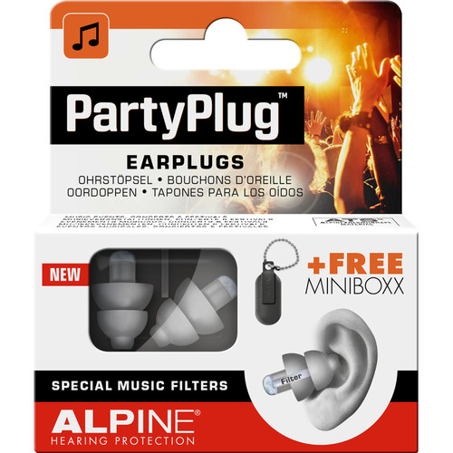 Alpine 111.21.651 Partyplug Earplugs, Silver