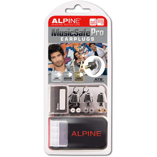 Alpine 111.24.102pk New Musicsafe Pro Earplugs, Black - 6 Piece