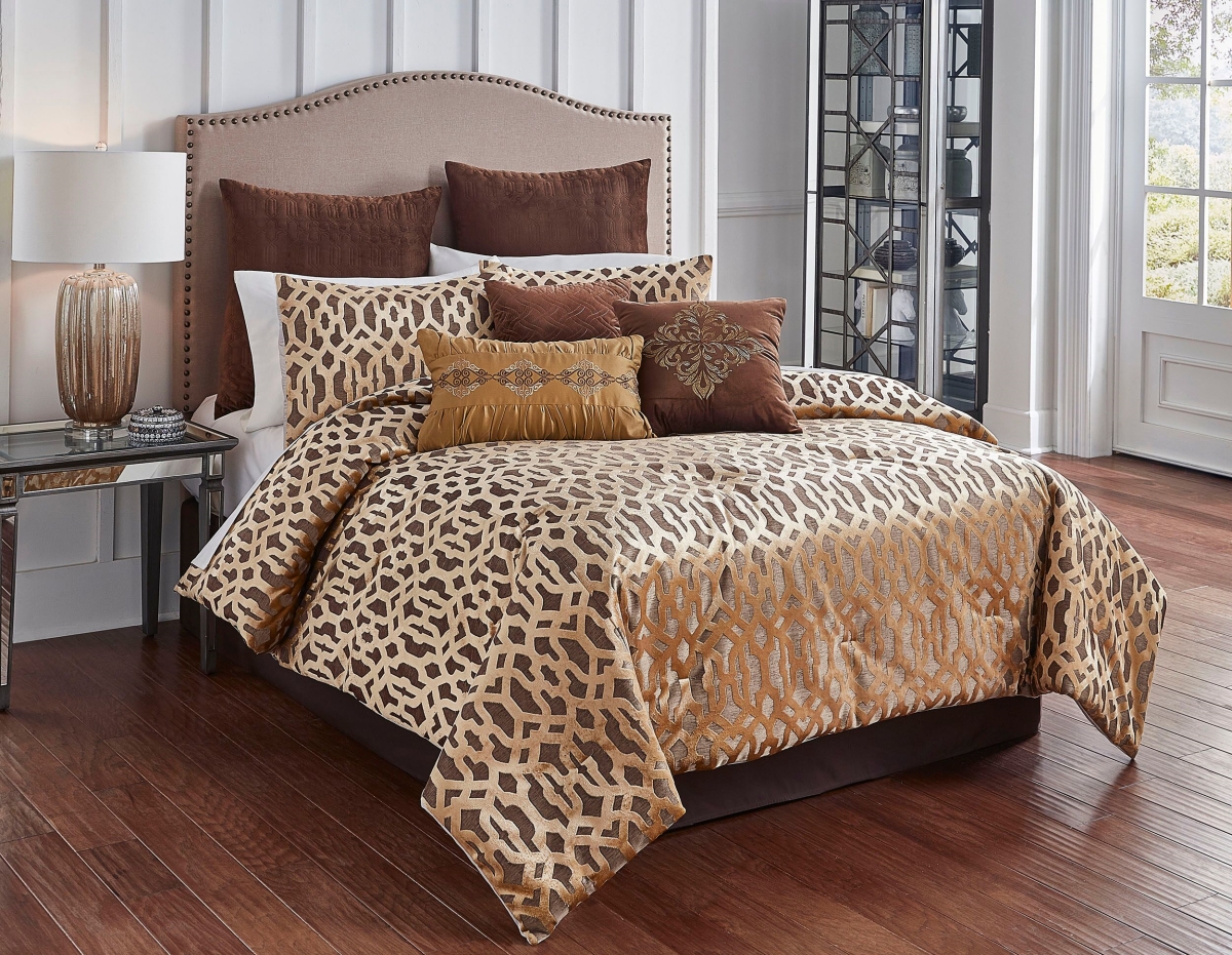 80319 Chandler Comforter Set -king Size - 10 Piece