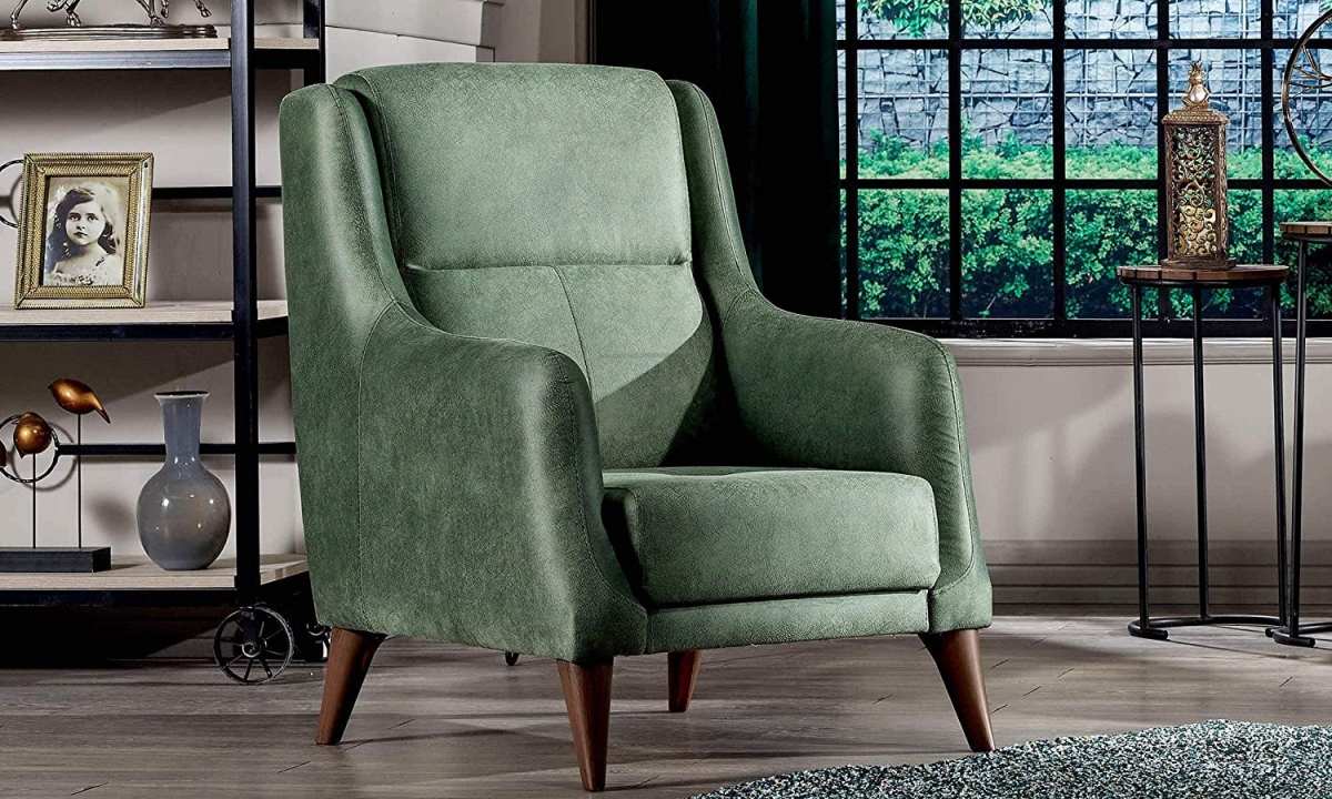 Dw-10nrs-762k-b Nerissa Bergere Chair, Green - Pack Of 2