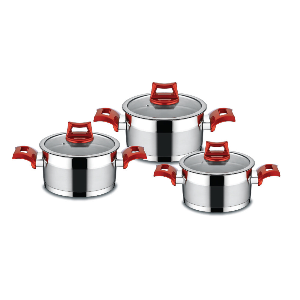 Md-k99-d609-ruy Ruya Stainless Steel Cookware Set, 3 Piece