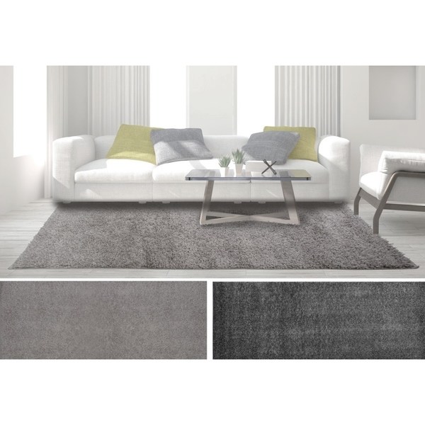769924486559 7 Ft. 9 In. X 10 Ft. 2 In. Synergy Kalama Area Solid Rug - Dark Gray
