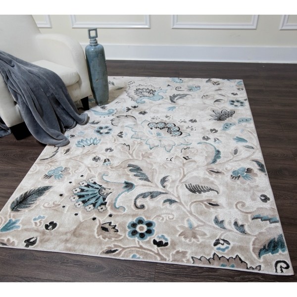 769924487440 9 Ft. 2 In. X 12 Ft. 5 In. Oxford Erie Area Floral Rug - Beige
