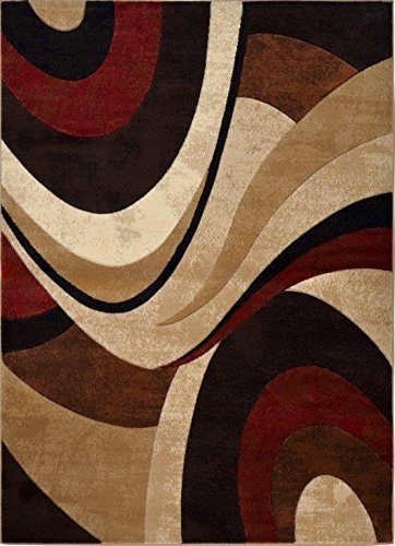 769924374887 9 Ft. 2 In. X 12 Ft. 5 In. Tribeca Area Rug, Brown & Red