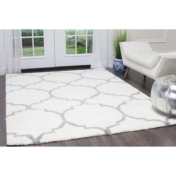 769924508497 7 Ft. 10 In. X 10 Ft. 2 In. Ramapo Murray Area Trellis Rug - Ivory & Gray