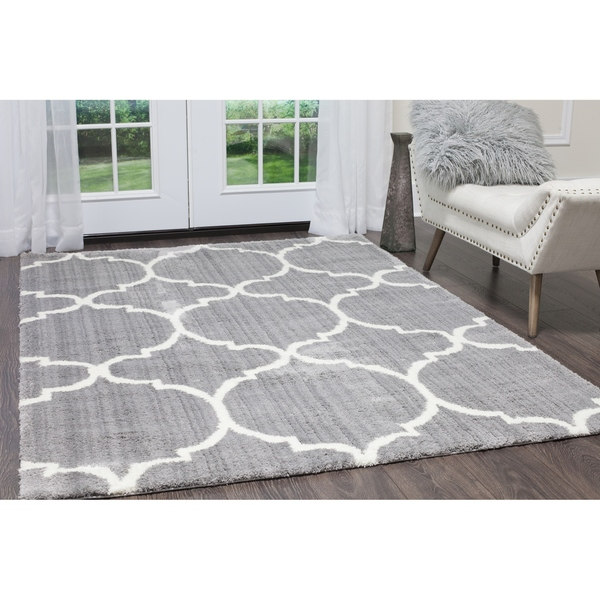 769924508503 7 Ft. 10 In. X 10 Ft. 2 In. Ramapo Murray Area Trellis Rug - Gray & Ivory