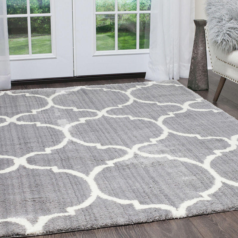 769924508527 7 Ft. 10 In. X 10 Ft. 2 In. Ramapo Murray Area Trellis Rug - Ivory & Taupe
