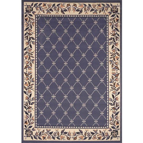 769924013823 21 X 35 In. Premium Aydin Area Border Rug - Country Blue