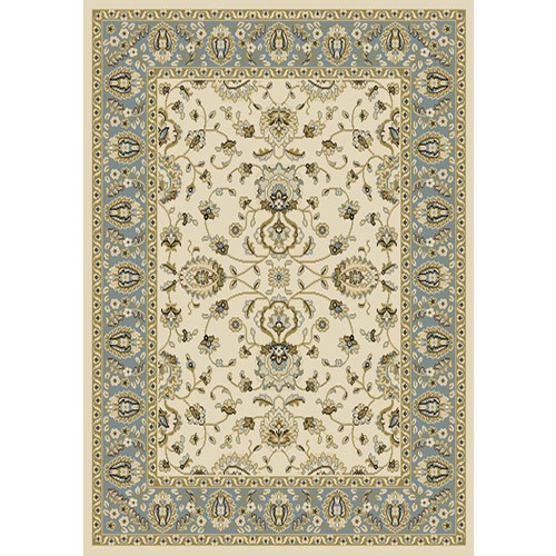 769924110041 5 Ft. 2 In. X 7 Ft. 2 In. Optimum Maoz Area Border Rug - Ivory & Blue