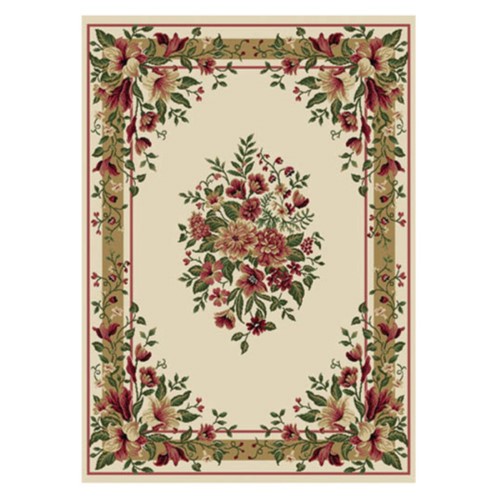 769924119617 3 Ft. 7 In. X 5 Ft. 2 In. Optimum Caspian Area Floral Rug - Ivory