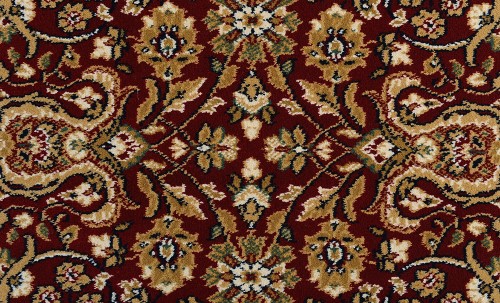 769924126356 12 Ft. 5 In. X 15 Ft. 8 In. Regency Pascal Area Border Rug - Red