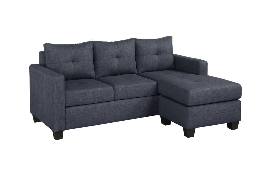 9789dg-3lc 34.5 X 58 X 78 In. Phelps Reversible Sofa Chaise - Dark Gray