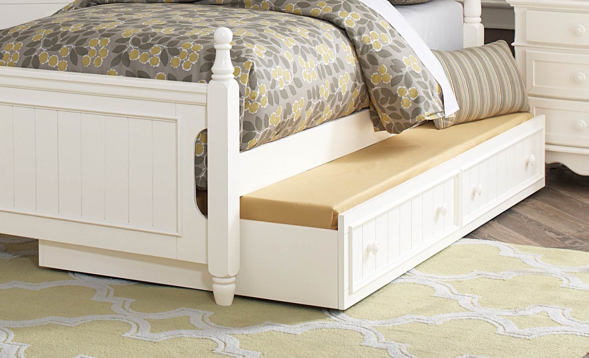 B1799-r 11.5 X 75.5 X 40.5 In. Clementine Twin Size Trundle - White