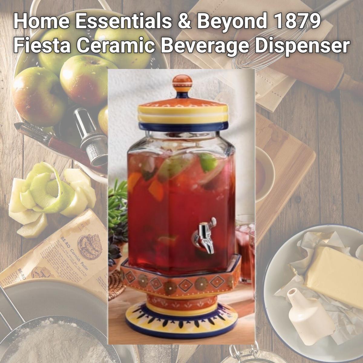 Picture of Home Essentials & Beyond 1879 Fiesta Ceramic Beverage Dispenser