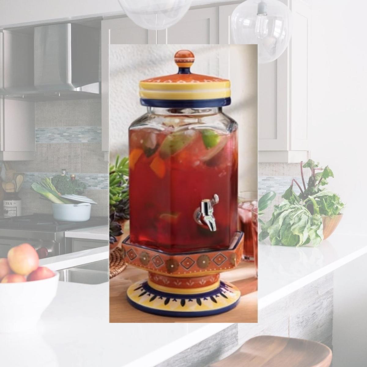 Picture of Home Essentials & Beyond 1879 Fiesta Ceramic Beverage Dispenser