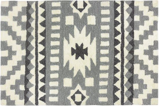 Pps-jp002b 22 X 34 In. Polypropylene Heritage In Gray Hand Hooked Rug