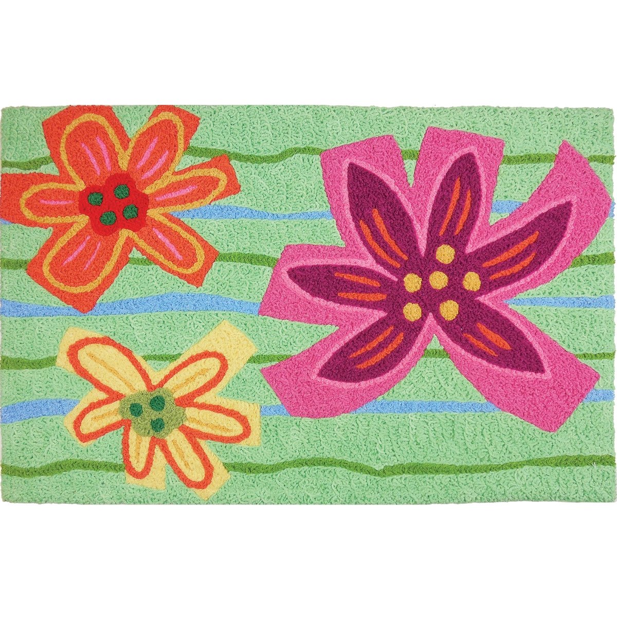 Jb-mh002 20 X 30 In. Crayon Hibiscus Rug