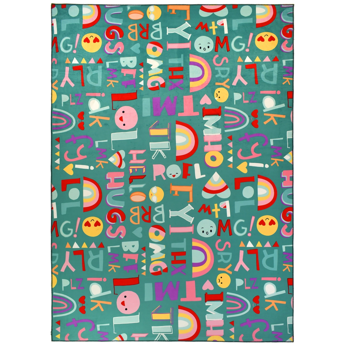 Pr-hrs002e 5 X 7 Ft. Group Chat Indoor Area Rug