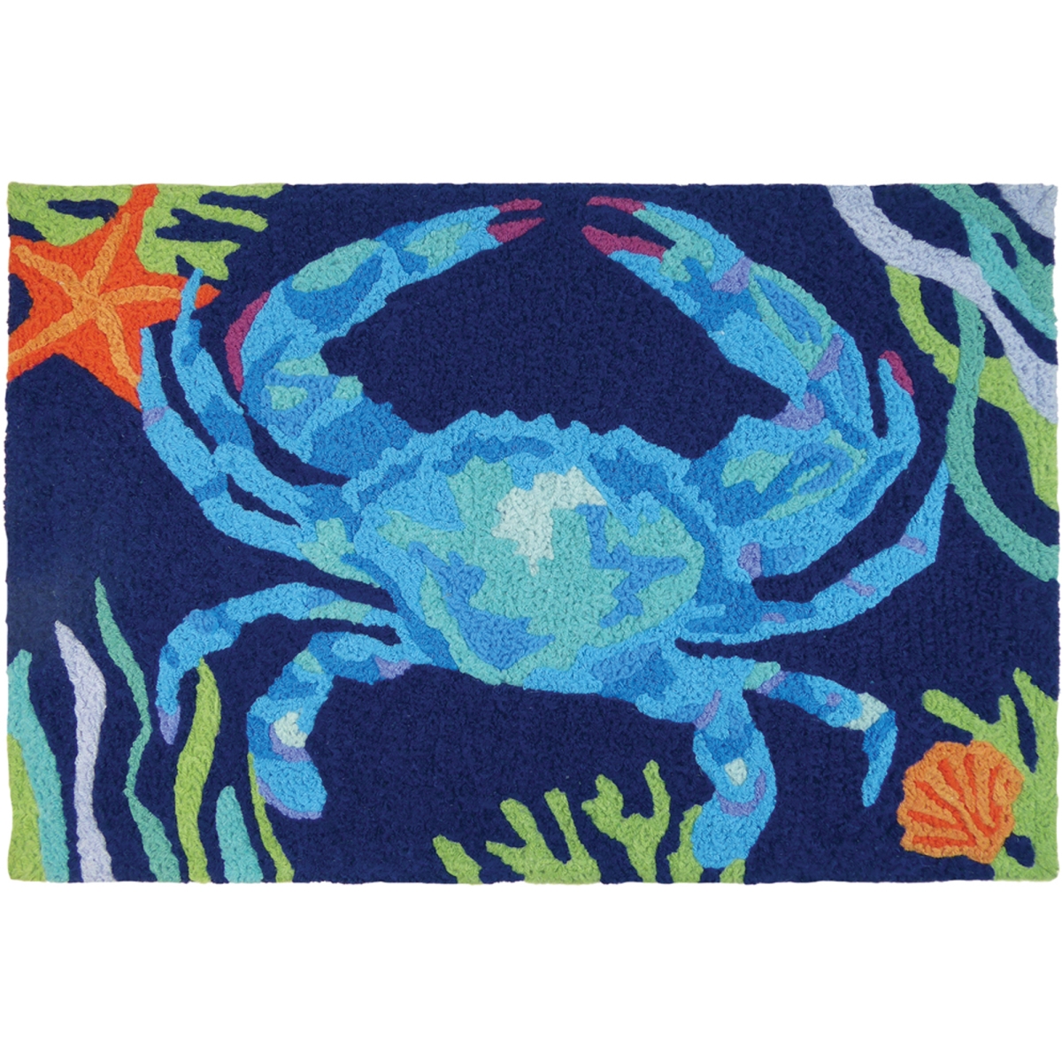 Jb-at020 20 X 30 In. Deep Blue Crab Rug