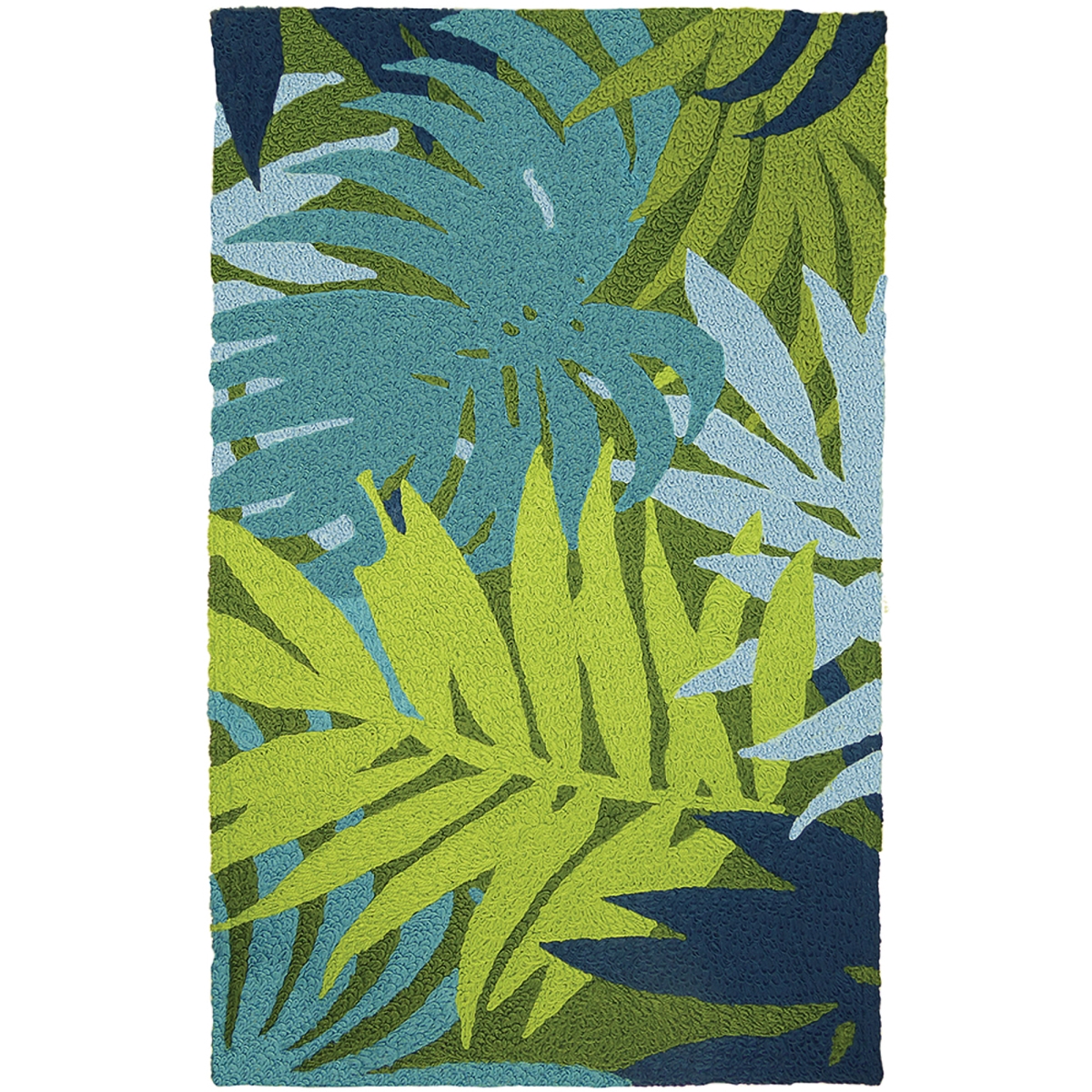 Jio-hd017e 58 X 78 In. Blue Palms Indoor & Outdoor Area Rug